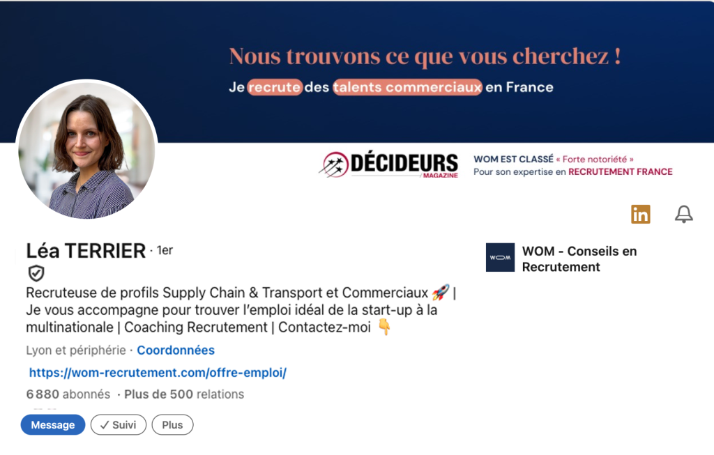 Optimiser-profil-LinkedIn-Attirer-Recruteur-Léa
