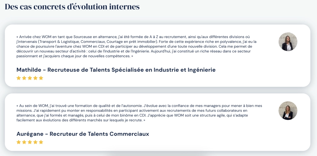 témoignage collaborateur WOM